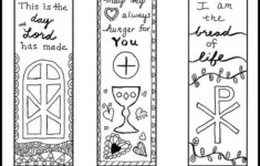 Free Color Your Own Printable Religious Bookmarks For Children And Adults
