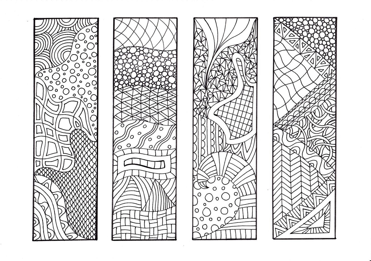 Free Coloring Pages For Adults Bookmarks Coloring Home