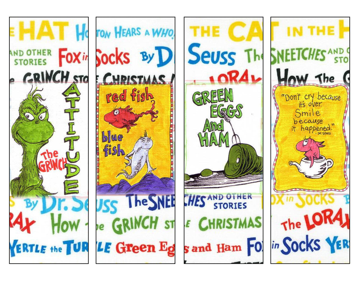 Free Dr Seuss Bookmarks For March 1 Seuss School Bookmarks 