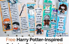 Free Harry Potter Inspired Coloring Bookmarks For All Rock Your