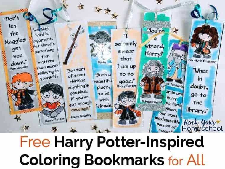 Free Harry Potter Inspired Coloring Bookmarks For All Rock Your 
