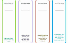 Free Memorial Bookmark Templates Bookmark Template Free Printable