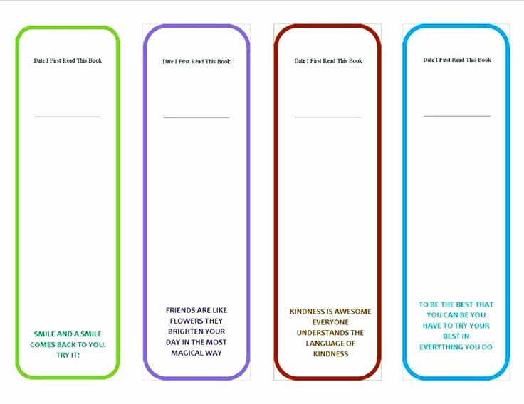 Free Memorial Bookmark Templates Bookmark Template Free Printable 