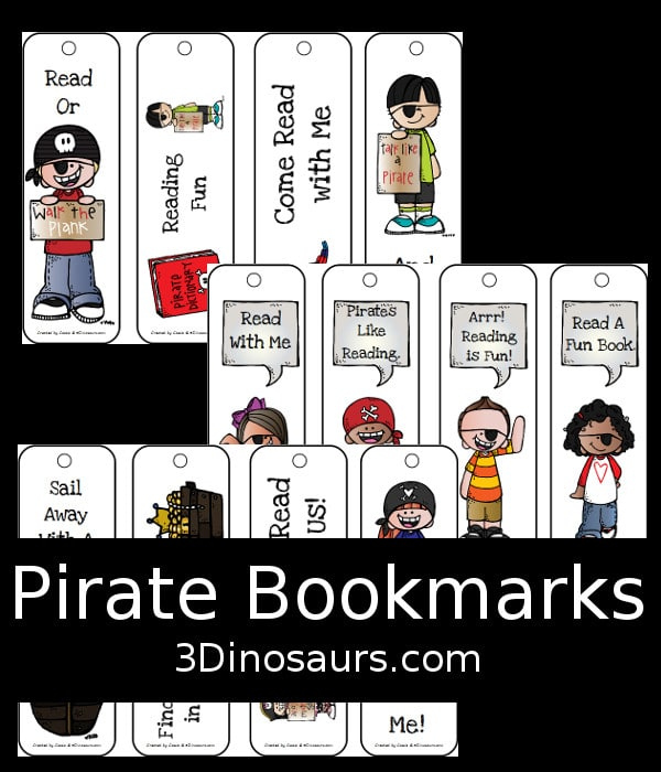 FREE Pirate Bookmarks Free Homeschool Deals