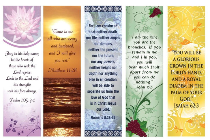 FREE Printable Christian Bookmark Templates