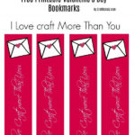 Free Printable Bookmark I Love Crafts More Than You Free Printable