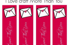 Free Printable Bookmark I Love Crafts More Than You Free Printable