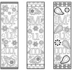 Free Printable Bookmark Template For Mothers Day Or Mum For Colouring
