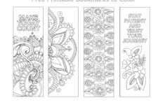 Free Printable Bookmarks To Color Smiling Colors