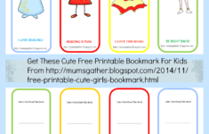 Free Printable Cute Girls Bookmark Parenting Times