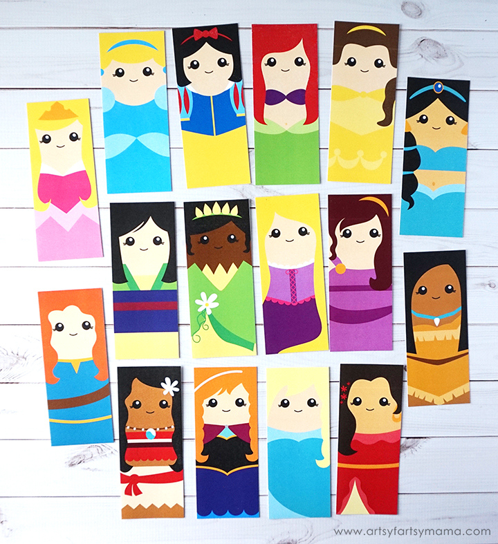 FREE Printable Princess Bookmarks