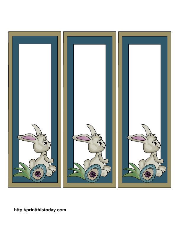 Free Printable Easter Bookmarks