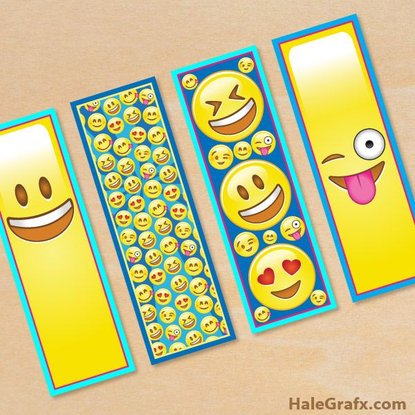 Free Printable Emoji Bookmarks Emoji Bookmarks Bookmarks Kids Emoji 