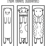 Free Printable Farm Animal Bookmarks For Kids To Color Bookmarks Kids