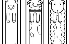 Free Printable Farm Animal Bookmarks For Kids To Color Bookmarks Kids