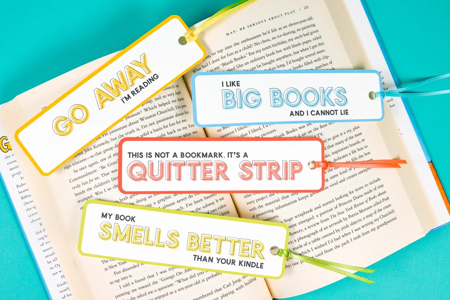 Free Printable Funny Bookmarks Hey Let s Make Stuff