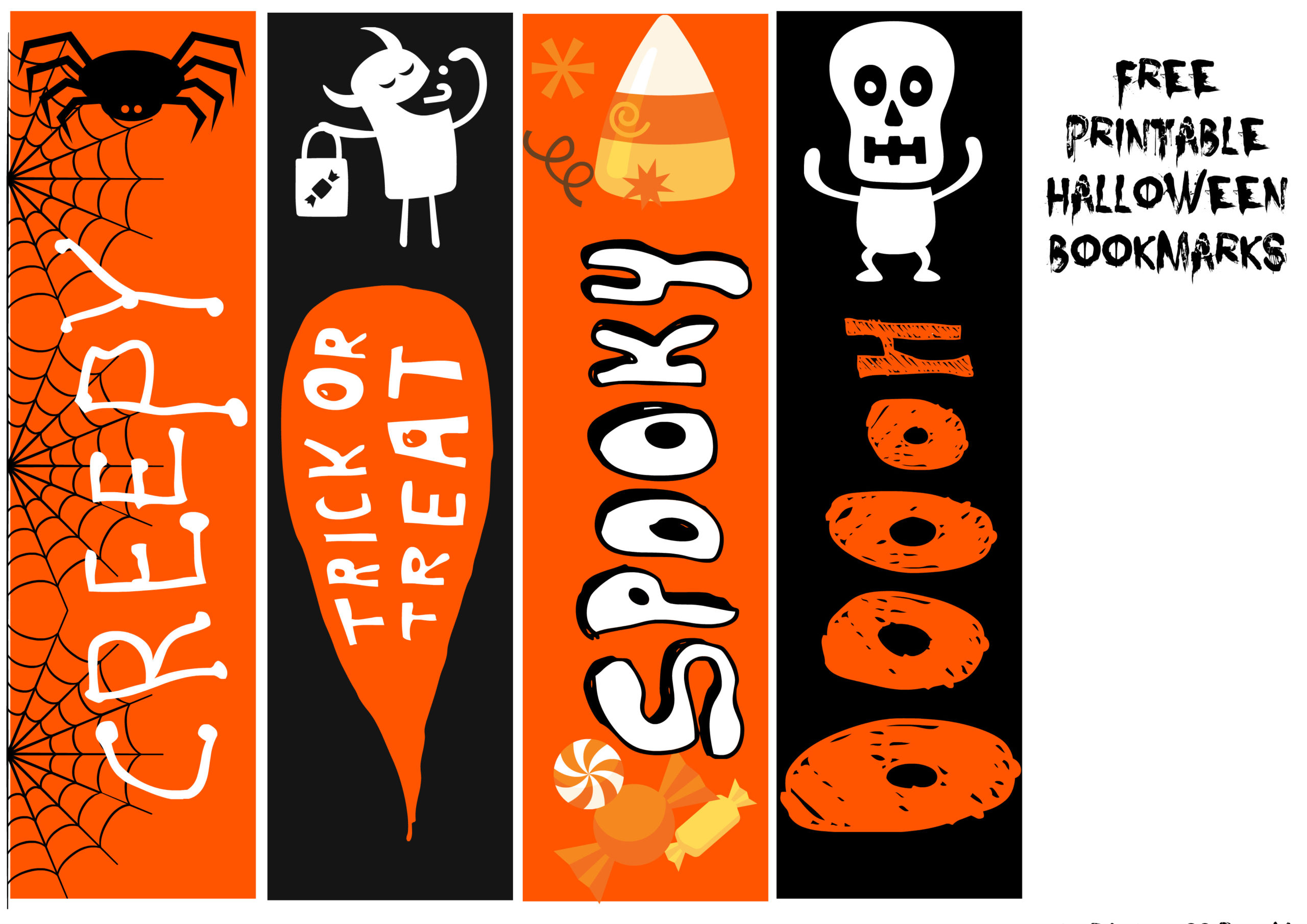 FREE Printable Halloween Bookmarks Onion Rings Things