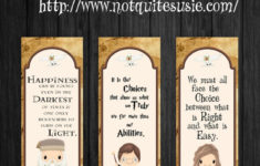 Free Printable Harry Potter Bookmarks Not Quite Susie Homemaker
