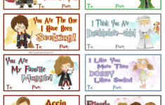 Free Printable Harry Potter Valentines These Cute Watercolor Harry