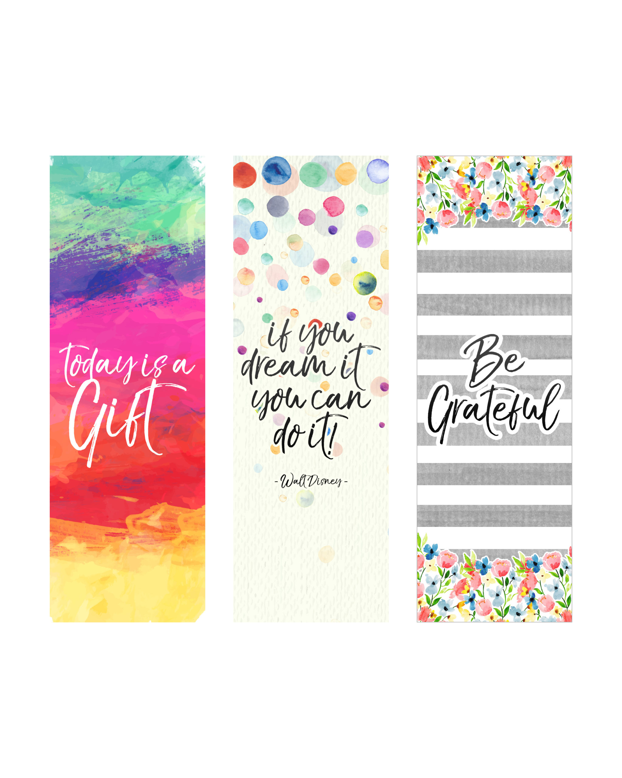 Free Printable Inspirational Quote Bookmarks The Cottage Market