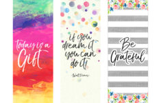 Free Printable Inspirational Quote Bookmarks The Cottage Market