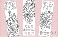 Free Printable Mothers Day Bookmark Love Paper Crafts