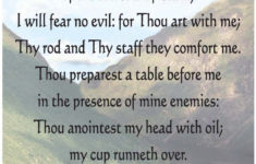 Free Printable Psalm 23 Bookmark Printable Word Searches