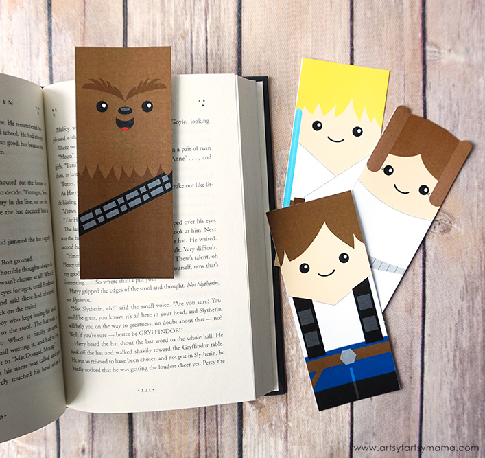 Free Printable Star Wars Bookmarks Artsy fartsy Mama