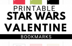 Free Printable Star Wars Valentine Bookmarks Mom For All Seasons