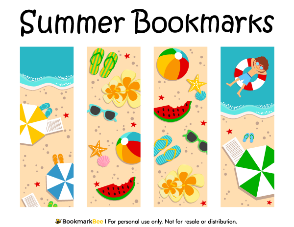 Free Printable Summer Bookmarks Download The PDF Template At Http 