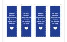Free Printable Teacher Appreciation Bookmarks Madebycristinamarie