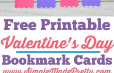 Free Printable Valentine s Day Bookmark Cards Printable Valentine