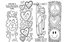 Free Printable Valentine s Day Bookmarks To Color Jessie Steury