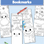 Free Printable Winter Bookmarks To Color For Kids Oh My Creative