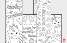Free Unicorn Coloring Bookmarks To Print Craft With Sarah
