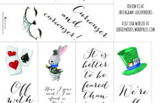 Friday Freebies Alice In Wonderland Printable Bookmarks Free