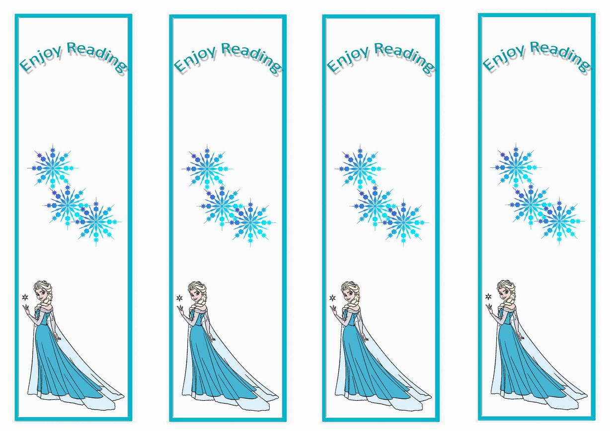 Frozen Movie Themed Bookmarks Coloring Bookmarks Bookmarks Birthday 