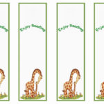 Giraffe Bookmarks Birthday Printable