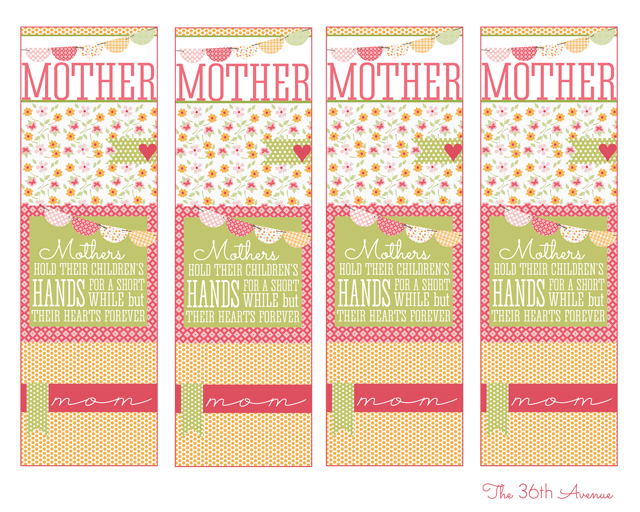 Handmade Gifts Mother s Day Bookmark The 36th AVENUE