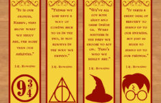 Harry Potter Bookmark Printable That Are Selective Ruby Website