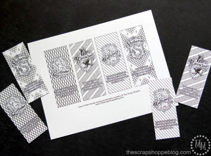 FREE Printable Harry Potter Bookmarks To Color