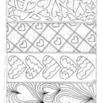 Hearts Bookmarks Printable Valentines Day Coloring Pages PDF
