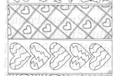 Hearts Bookmarks Printable Valentines Day Coloring Pages PDF