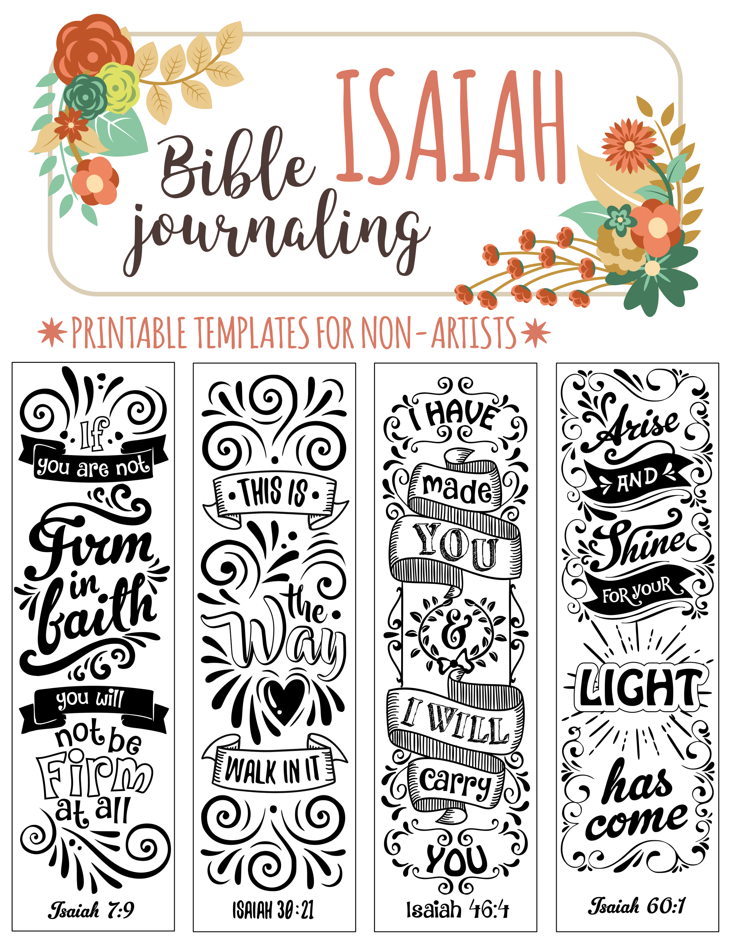 Hebrews 4 Bible Journaling Printable Templates Illustrated Free 