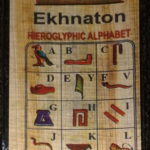 Hieroglyphic Alphabet Egyptian Papyrus Bookmark
