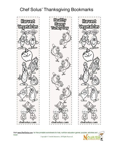 Holidays 11 Bookmark Thanksgiving Coloring Page For Kids Thanksgiving 