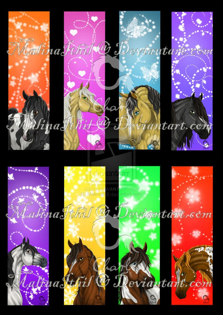 Horse Bookmarks In 2020 Free Printable Bookmarks Coloring Bookmarks 