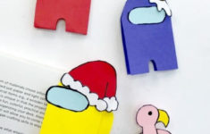 How To Make Among Us Game Character Bookmarks Red Ted Art