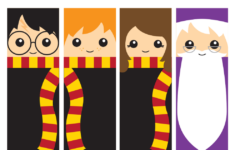 HP Bookmarks pdf Harry Potter Bookmark Harry Potter Valentines