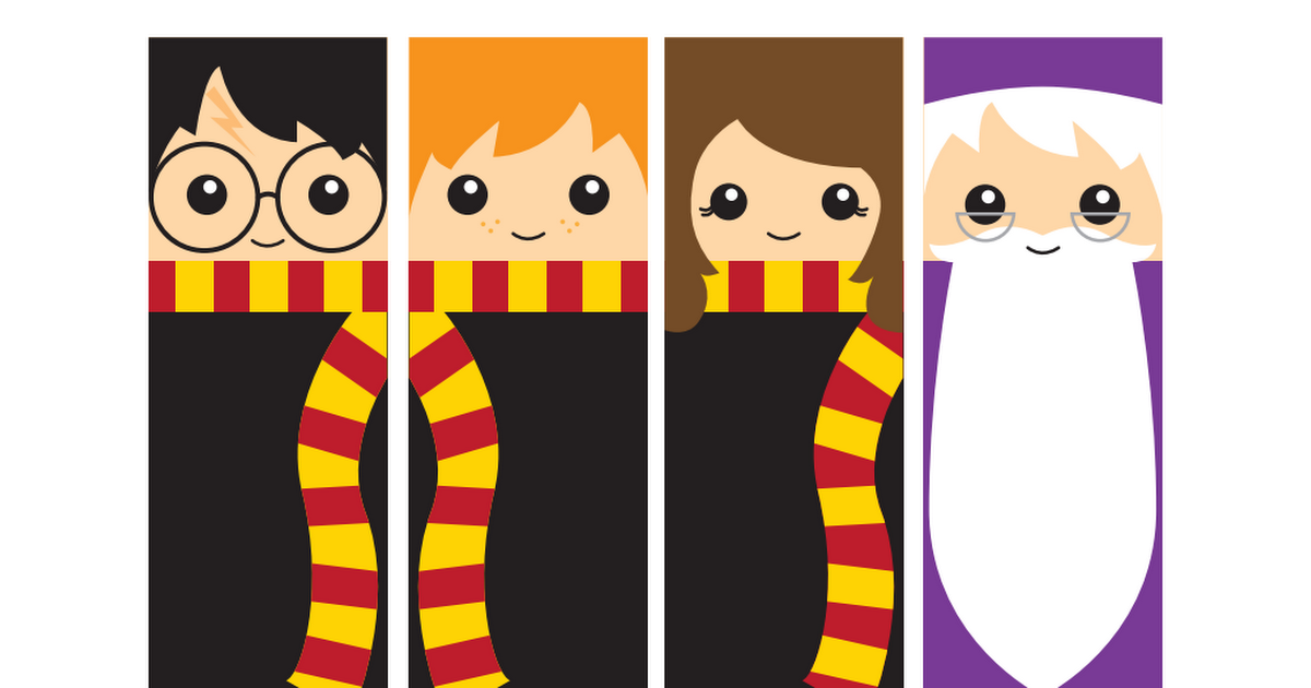 HP Bookmarks pdf Harry Potter Bookmark Harry Potter Valentines 